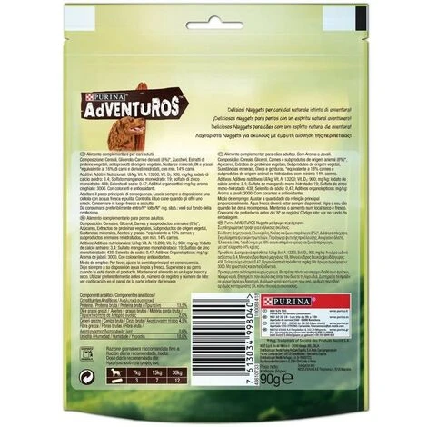 PURINA ADVENTUROS NUGGETS SNACK AL CINGHIALE 90 GR 4 PURINA ADVENTUROS NUGGETS SNACK AL CINGHIALE 90 GR - immagine 2