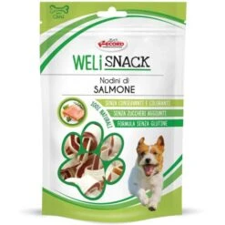 Record Nodini Di Salmone Weli Snack Ideali In Caso Di Allergie E Intolleranze A Carni Per Cani