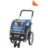 PawHut Passeggino 2 In 1 Per Cani E Rimorchio Bici, Ruote Catarifrangenti E Bandierina Blu 1 PawHut Passeggino 2 In 1 Per Cani E Rimorchio Bici, Ruote Catarifrangenti E Bandierina Blu -Cibi per cani in Italia 32839257 1