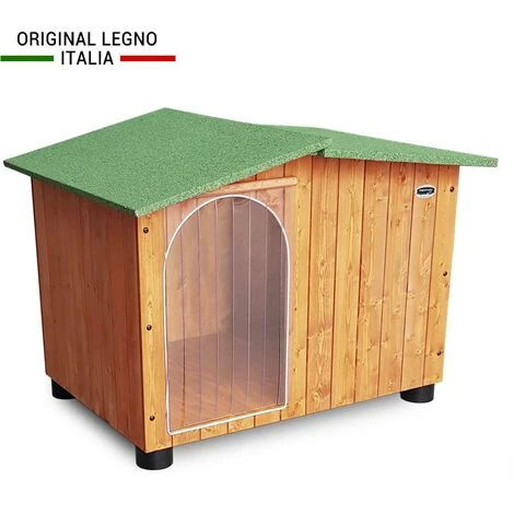 Cuccia In Legno Per Cani Da Esterno Rinforzata Mod. Oasi Verde MADE IN ITALY BB - Barboncino Senza TENDINA 72x60xH53 4 Cuccia In Legno Per Cani Da Esterno Rinforzata Mod. Oasi Verde MADE IN ITALY BB - Barboncino Senza TENDINA 72x60xH53 - immagine 2