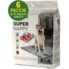 Croci 180 Tappetini Igienici Per Cani SuperNappy Newspaper 84x57 Cm - 6 Pacchi Da 30 Pezzi Cad. -Cibi per cani in Italia 33603016 1