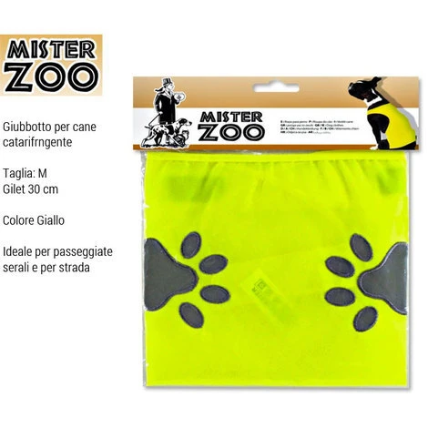 Giubbotto Riflettente Gilet Vestito Catarifrangente Cani Animali Sicurezza 30 Cm 3 Giubbotto Riflettente Gilet Vestito Catarifrangente Cani Animali Sicurezza 30 Cm