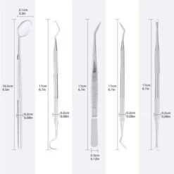 Strumenti Dentali Professionali, Ablatore Dentale E Raschietto Per Rimozione Tartaro In Acciaio Inossidabile, Confezione Da 5 Strumenti Per La Pulizia Dei Denti In Acciaio Inossidabile Per Cani, Gatti -Cibi per cani in Italia 34201724 5