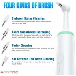 Pulitore Per Tartaro Per Cani Pulitore Per Denti Elettrico Professionale Per Animali Domestici Tartaro Per Macchie Detergente Per Denti Con 4 Testine Cucciolo Ablatore Dentale Cura Kit Di Strumenti Pe -Cibi per cani in Italia 34540793 4