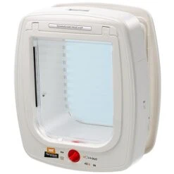 Ferplast SWING MICROCHIP LARGE Portina Con Microchip Per Grandi Gatti E Cani Di Piccola Taglia. Due Colori. . Variante - Misure: 26.5 X 16.2 X H 31.5 Cm - Bianco