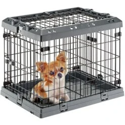 Ferplast SUPERIOR Box Pieghevole Per Cani, Con 2 O 3 Aperture. Varie Misure.. Variante 60 - Misure: 62 X 47 X H 50 Cm - Grigio -Cibi per cani in Italia 34744696 3