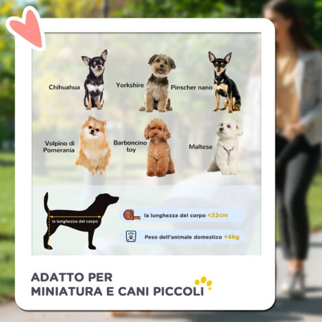 PawHut Passeggino Per Cani Piccoli Pieghevole Con Guinzaglio Di Sicurezza E Cestino Portaoggetti Grigio 6 PawHut Passeggino Per Cani Piccoli Pieghevole Con Guinzaglio Di Sicurezza E Cestino Portaoggetti Grigio - immagine 4
