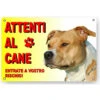 Attenti Al Cane Cartello Targa Pitbull -Cibi per cani in Italia 35649506 1