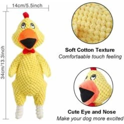 SOEKAVIA Giocattolo Per Cani Giocattolo, Cane Di Peluche, Durevole Peluche Di Velluto A Coste Con Meccanismo Sonoro Cigolante A Forma Di Pollo In Plastica 11 SOEKAVIA Giocattolo Per Cani Giocattolo, Cane Di Peluche, Durevole Peluche Di Velluto A Coste Con Meccanismo Sonoro Cigolante A Forma Di Pollo In Plastica -Cibi per cani in Italia 36004232 5