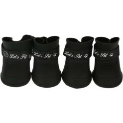 SOEKAVIA 4 Pezzi Scarpe Per Cani Stivali In Silicone Scarpe Antipioggia Protettive Impermeabili Antiscivolo Per Cani Di Piccola Taglia (XL / Nero) 8 SOEKAVIA 4 Pezzi Scarpe Per Cani Stivali In Silicone Scarpe Antipioggia Protettive Impermeabili Antiscivolo Per Cani Di Piccola Taglia (XL / Nero) -Cibi per cani in Italia 36223918 2