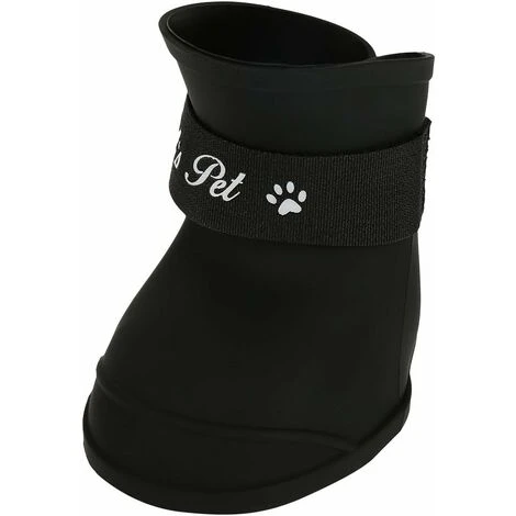 SOEKAVIA 4 Pezzi Scarpe Per Cani Stivali In Silicone Scarpe Antipioggia Protettive Impermeabili Antiscivolo Per Cani Di Piccola Taglia (XL / Nero) 5 SOEKAVIA 4 Pezzi Scarpe Per Cani Stivali In Silicone Scarpe Antipioggia Protettive Impermeabili Antiscivolo Per Cani Di Piccola Taglia (XL / Nero) - immagine 3
