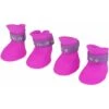 SOEKAVIA 4 Pezzi Scarpe Per Cani Stivali In Silicone Scarpe Antipioggia Protettive Impermeabili Antiscivolo Per Cani Piccoli Animali (M / Viola) -Cibi per cani in Italia 36223922 1