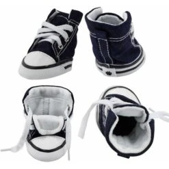 SOEKAVIA Cucciolo Di Cane Da Compagnia Scarpe Sportive Da Esterno In Tela Antiscivolo Scarpe Da Ginnastica Stivali Scarpe Sportive, Suola In Gomma + Tessuto Interno In Morbido Cotone (n. 3) -Cibi per cani in Italia 36224400 3