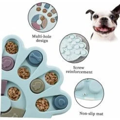 SOEKAVIA Mangiatoia Per Giocattoli Puzzle Per Cani, Giocattolo Interattivo Per Cani Di Lunga Durata, Giochi Per Il Cervello Canino, Forniture Per Animali Con IQ Migliorato (blu, Artiglio) -Cibi per cani in Italia 36247840 4