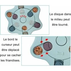 SOEKAVIA Puzzle Per Cani, Distributore Di Cibo Per Cani, Giocattolo Interattivo Per Cani Di Lunga Durata, Giocattolo Per L'addestramento Del Cucciolo IQ (blu) -Cibi per cani in Italia 36248706 4