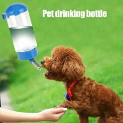 SOEKAVIA Mangiatoia Automatica Per Cani Cani Da Appendere Bottiglia D'acqua Per Animali Domestici Portatile A Prova Di Perdite Ugello A Sfera Per Bottiglia D'acqua Automatica Per Animali Domestici (bl -Cibi per cani in Italia 36373552 5