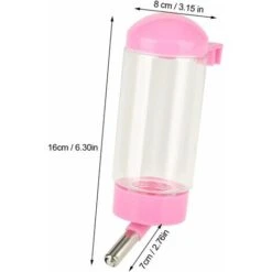 SOEKAVIA Mangiatoia Automatica Per Gatti Cane Da Appendere Bottiglia D'acqua Per Animali Domestici Ugello A Sfera Per Bottiglia D'acqua Per Animali Domestici Automatico A Prova Di Perdite (rosa) -Cibi per cani in Italia 36373809 3