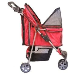 Bc-elec - 5663-0015Ared Passeggino Per Animali Con 3 Ruote, Colore Rosso -Cibi per cani in Italia 3703252 3