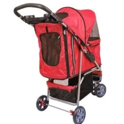 Bc-elec - 5663-0015Ared Passeggino Per Animali Con 3 Ruote, Colore Rosso -Cibi per cani in Italia 3703252 4