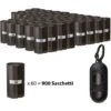 Sacchetti Igienici Per Bisogni Escrementi Per Cani Cane Animali Domestici Bustine Raccolta Cacca Deiezioni Sacco Extra Spesso Resistente Con Dispenser E Clip Per Guinzaglio Colore Nero (900 Unità) -Cibi per cani in Italia 37336315 1