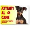 Attenti Al Cane Cartello Targa Pinscher 2 Attenti Al Cane Cartello Targa Pinscher -Cibi per cani in Italia 37956467 1