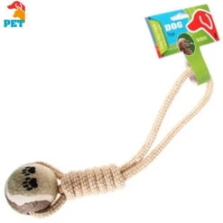 Corda E Palla Giocattolo Per Cane In Cotone Dog Toy Rope Animali