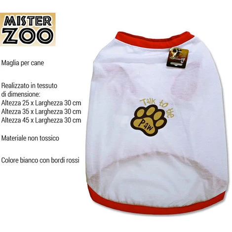Maglia Per Cane T-Shirt Abbiagliamento Per Cani Pet Inverno Bianco Varie Misure 3 Maglia Per Cane T-Shirt Abbiagliamento Per Cani Pet Inverno Bianco Varie Misure