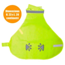 Gilet Copripetto Catarifrangente Per Cani Animali Piccola Taglia 23x20 Cm Verde