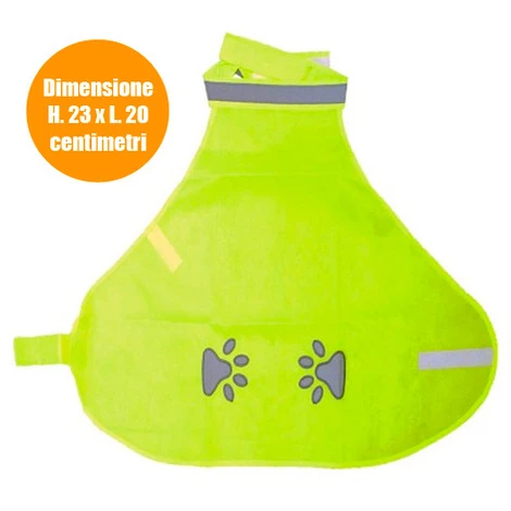 Gilet Copripetto Catarifrangente Per Cani Animali Piccola Taglia 23x20 Cm Verde 3 Gilet Copripetto Catarifrangente Per Cani Animali Piccola Taglia 23x20 Cm Verde