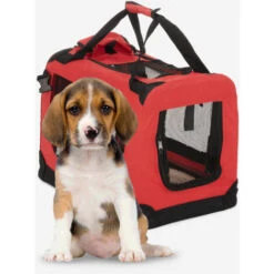 Trasportino Auto Cani E Gatti Piccola Taglia Pieghevole Morbido 48x31,5x36cm Oliver S Colore: Rosso 9 Trasportino Auto Cani E Gatti Piccola Taglia Pieghevole Morbido 48x31,5x36cm Oliver S Colore: Rosso -Cibi per cani in Italia 40467602 3
