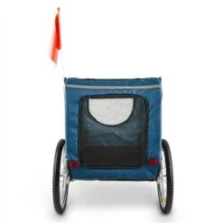 DURAMAXX King Rex Rimorchio BiciclettaPorta Cani Per 250 L 40 Kg Nero-Blu -Cibi per cani in Italia 42753519 4