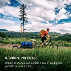 Klarfit Follower, Rimorchio Per Bicicletta, Ruota Da 16&quot A Pista Singola, 35 Kg Di Portata, Nero -Cibi per cani in Italia 42753540 2