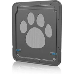 SOEKAVIA Porta Per Gatti, Porta Per Gatti Con Porta Per Gatti Con Serratura Porta Per Gatti Per Piccoli Animali Cat Mate Con Chiusura In ABS Facile Da Installare Nero