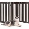 COSTWAY Cancello Di Legno Per Animali, Cancello Pieghevole Per Cani Con Cerniere Flessibili A 360° E 3/4 Pannelli, Recinto Interno Per Animali Per Casa Scale Porta D’Ingresso (Marrone, 3 Pannelli) 2 COSTWAY Cancello Di Legno Per Animali, Cancello Pieghevole Per Cani Con Cerniere Flessibili A 360° E 3/4 Pannelli, Recinto Interno Per Animali Per Casa Scale Porta D’Ingresso (Marrone, 3 Pannelli) -Cibi per cani in Italia 44637659 1