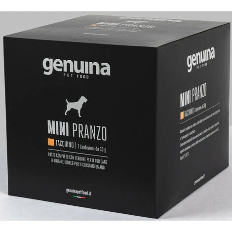 Genuina Box Mini Pranzo Per Cani Da 7pz X 30 Gr Tacchino 3 Genuina Box Mini Pranzo Per Cani Da 7pz X 30 Gr Tacchino
