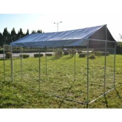 Recinto Per Cani Con Tetto 4x2,3x1,83m Porta Con Chiusura Tetto Resistente A Raggi UV E Intemperie 9 Recinto Per Cani Con Tetto 4x2,3x1,83m Porta Con Chiusura Tetto Resistente A Raggi UV E Intemperie -Cibi per cani in Italia 45689674 3