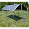 Recinto Con Tetto 3x1,5x1,83m Porta Con Chiusura Tetto Resistente A Raggi UV E Intemperie Cortile -Cibi per cani in Italia 45689724 1