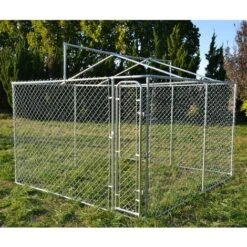 Recinto Per Cani Con Tetto 3x3x1,83m Porta Con Chiusura Tetto Resistente A Raggi UV E Intemperie 8 Recinto Per Cani Con Tetto 3x3x1,83m Porta Con Chiusura Tetto Resistente A Raggi UV E Intemperie -Cibi per cani in Italia 45689756 3