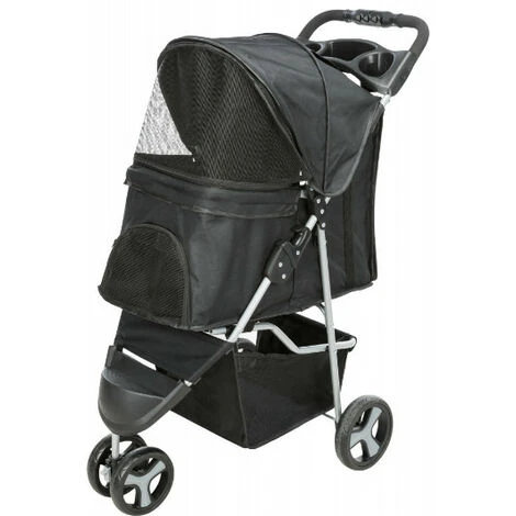 Trixie Passeggino Nero 47x100x80 Cm Per Cani E Gatti 3 Trixie Passeggino Nero 47x100x80 Cm Per Cani E Gatti