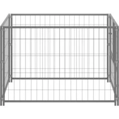 Gabbia Per Cani Argento 100x100x70 Cm In Acciaio VidaXL 10 Gabbia Per Cani Argento 100x100x70 Cm In Acciaio VidaXL -Cibi per cani in Italia 47584846 4