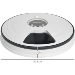 PawHut Distributore Automatico Cibo Cani E Gatti Pasti Ciotole Con Timer E Display LED A Batterie 9 PawHut Distributore Automatico Cibo Cani E Gatti Pasti Ciotole Con Timer E Display LED A Batterie -Cibi per cani in Italia 48390885 3