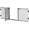 PawHut Cancelletto Di Sicurezza Pieghevole In Acciaio, Barriera Per Cani Con Chiusura Automatica E Sistema Di Blocco - Nero -Cibi per cani in Italia 49307529 1