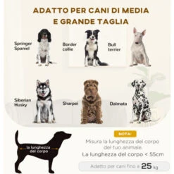 PawHut Divano Per Cani Di Taglia Medio-Grande Con Rivestimento Sfoderabile E Lavabile -Cibi per cani in Italia 49341378 4