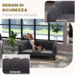 PawHut Divano Per Cani Di Taglia Medio-Grande Con Rivestimento Sfoderabile E Lavabile -Cibi per cani in Italia 49341378 5