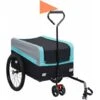 Rimorchio Per Bici E Carrello XXL 2 In 1 Blu Grigio E Nero -Cibi per cani in Italia 51121718 1