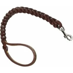Guinzaglio Per Cane Con Tripla Treccia In Cuoio E Moschettone 70 Cm -Cibi per cani in Italia 51166356 3