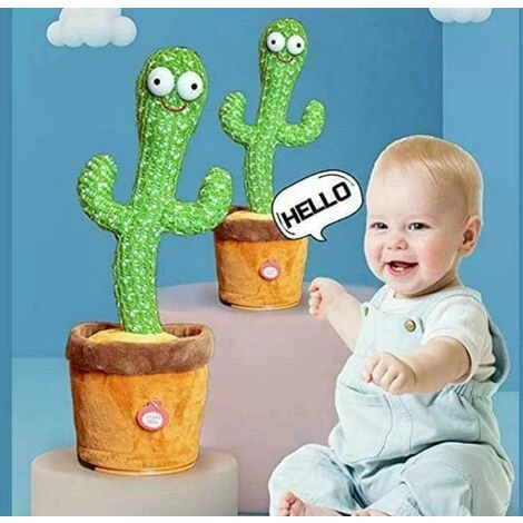 Peluche Giocattolo Cactus Danzante Pupazzo Parlante Luminoso Canta Balla 5 Peluche Giocattolo Cactus Danzante Pupazzo Parlante Luminoso Canta Balla - immagine 3