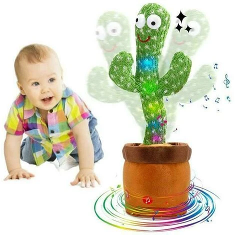 Peluche Giocattolo Cactus Danzante Pupazzo Parlante Luminoso Canta Balla 7 Peluche Giocattolo Cactus Danzante Pupazzo Parlante Luminoso Canta Balla - immagine 5