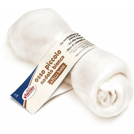 Osso Piccolo Termoretratto Bianco In Pelle Bovina Da Masticare Per Cani 3 Osso Piccolo Termoretratto Bianco In Pelle Bovina Da Masticare Per Cani