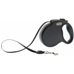 Ferribiella Guinzaglio Retraibile Con Fettuccia Modello Wrap Per Cani: XS - Max 8 Kg - Rosso